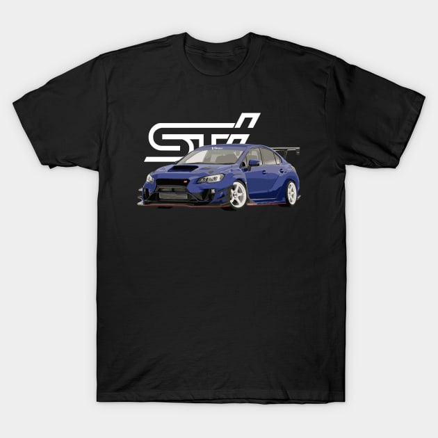 WRX STi Blue Pearl S209 RA Varis T-Shirt by cowtown_cowboy